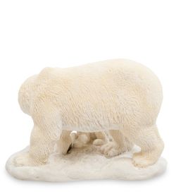 Veronese WS-706 Статуэтка «Белый медведь с детенышем»