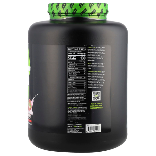 MusclePharm, Combat® 100% сывороточный протеин в порошке, со вкусом клубники, 2,24 кг (5 фунтов)