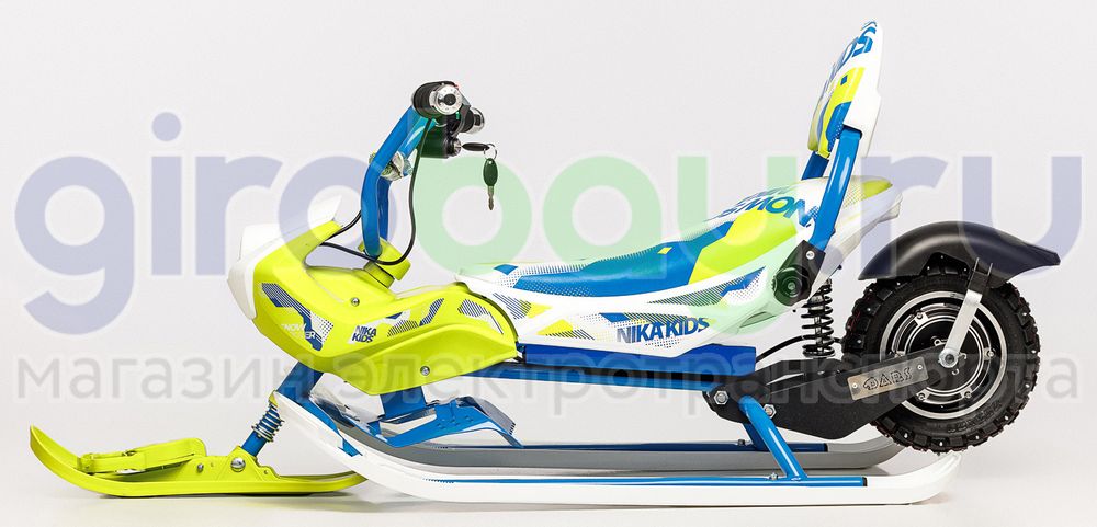 Детский электроснегокат BARS Arctic - Голубой фото 3 фото №5