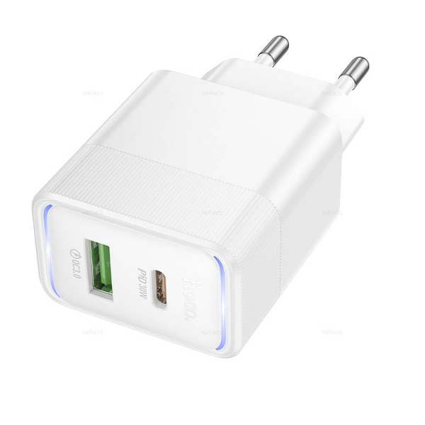 Зарядное устройство Hoco PD30W+QC3.0 CS112A (white)