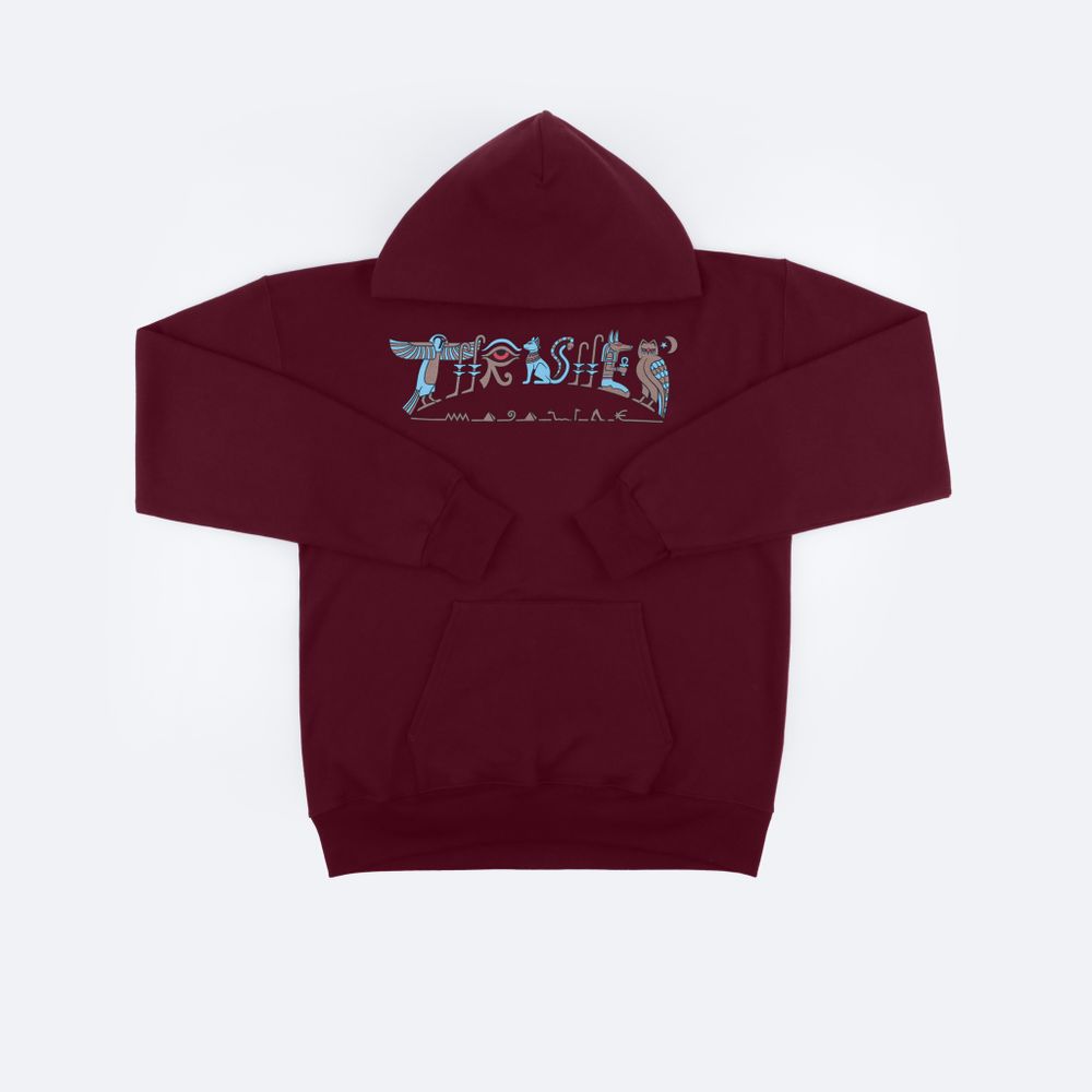 Худи Thrasher Hieroglyphic Hood (maroon)