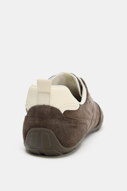 ZARA КОМБИНИРОВАННЫЕ БЕГОВЫЕ КРОССОВКИ, КОРИЧНЕВЫЙ