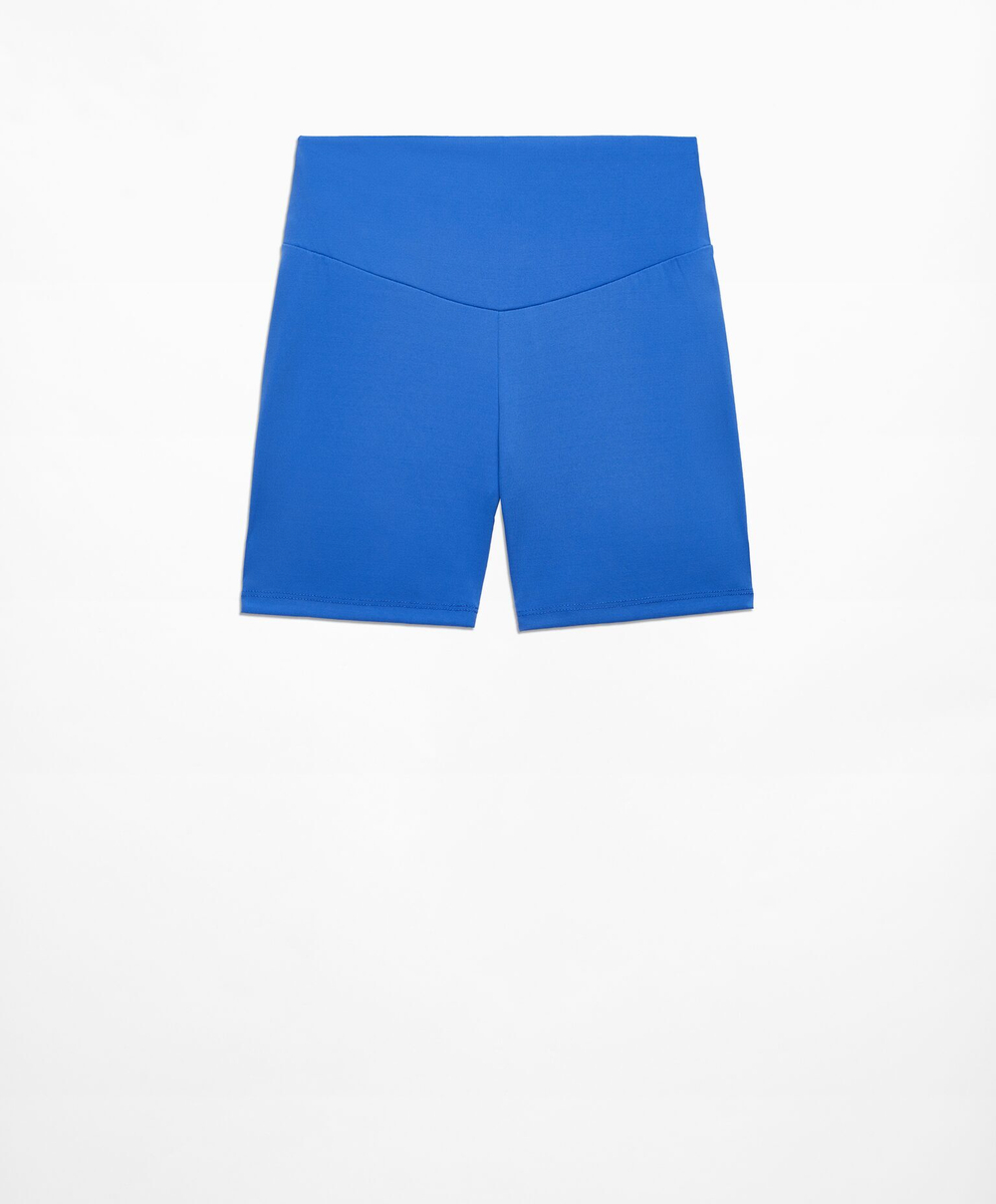 OYSHO Велосипедки Comfortlux с высокой посадкой длиной 10 см, берлинская лазурь