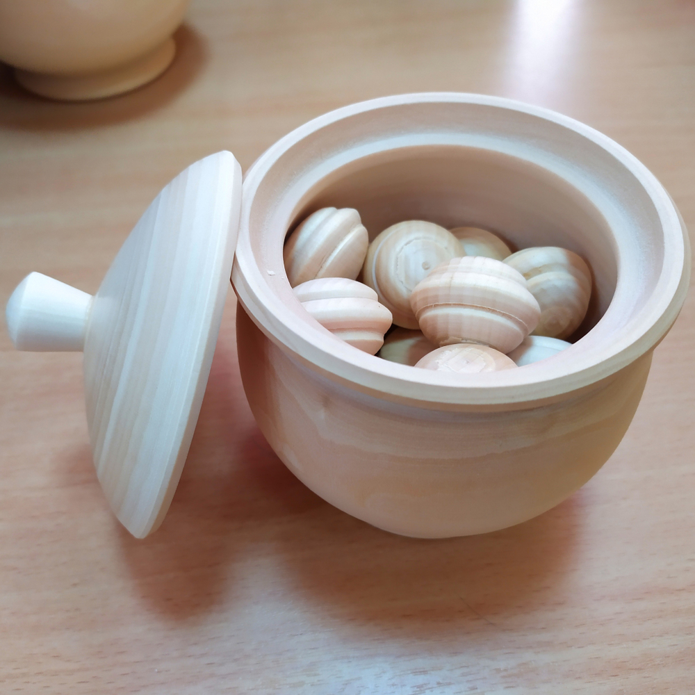 Пельмень 20*d30мм цельный, деревянная заготовка