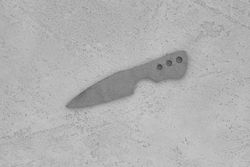 Заготовка для ножа, сталь VG-10 2,8мм. Модель "ППШ" с клинком 57мм, ТО 62-63HRC