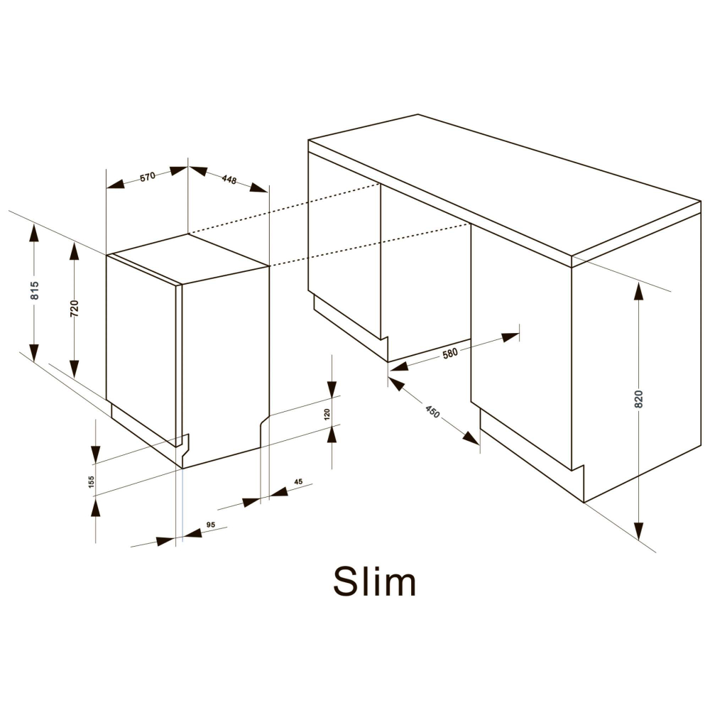 Встраиваемая посудомоечная машина Meferi MDW4562 LIGHT фото 12