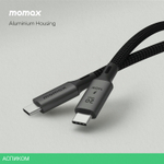 Кабель Momax Elite DC31L USB-C/USB-C 1m Titanium