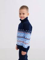 Свитер вязаный с горлом