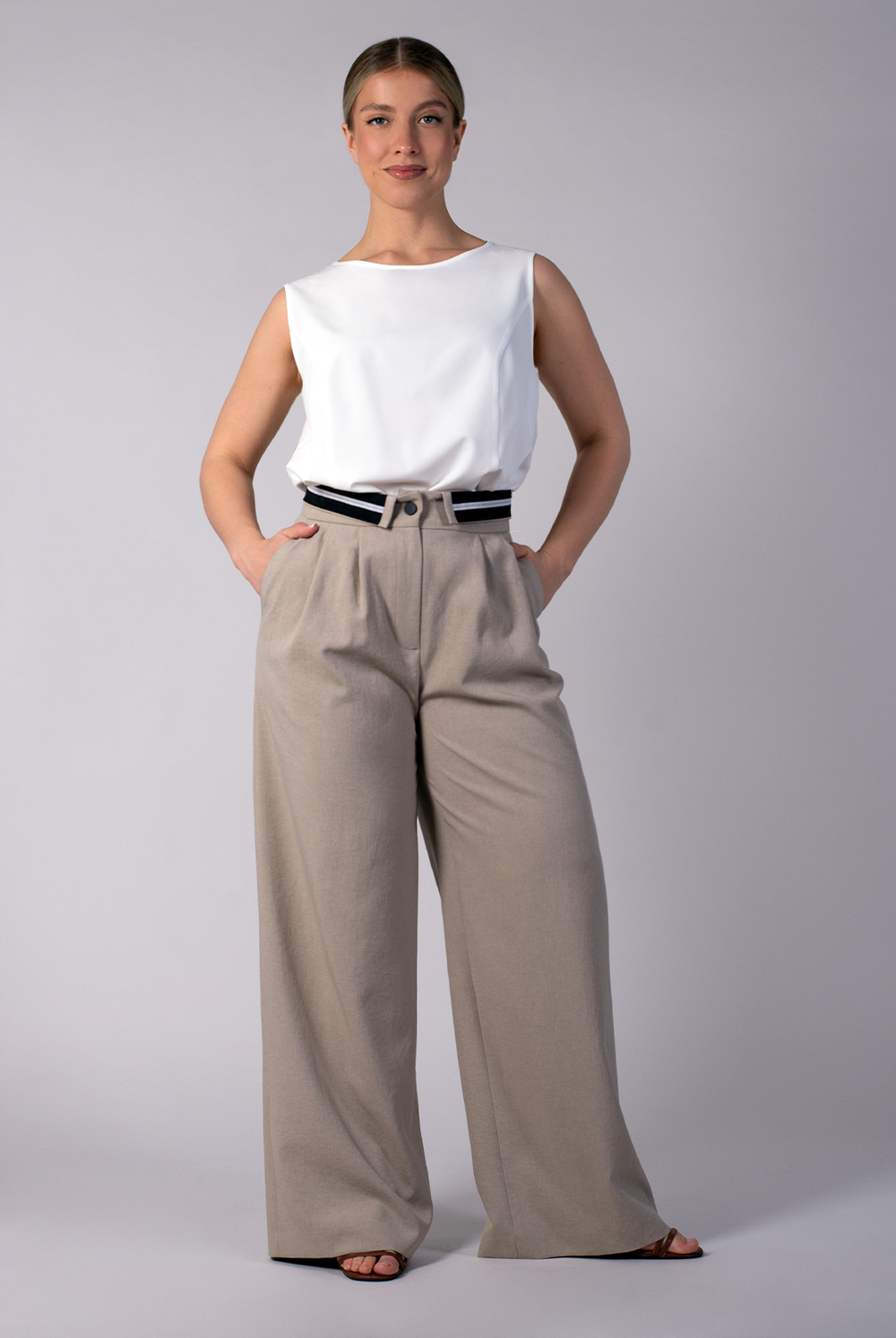 Брюки женские 4042АП, какао #259Кк024042АП