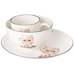 НАБОР ПОСУДЫ LEFARD САМЫЙ ЛЮБОЗНАТЕЛЬНЫЙ, 3 ПР.: САЛАТНИК 470МЛ, ТАРЕЛКА 20СМ, КРУЖКА 220МЛ