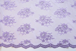 Гипюр стрейч металлик сиреневый