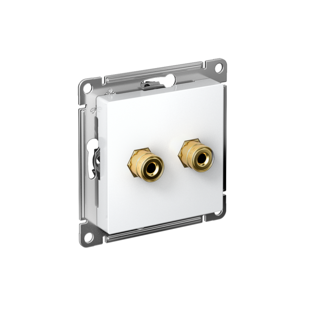 Розетка аудио 2-м AtlasDesign бел. SE ATN000187