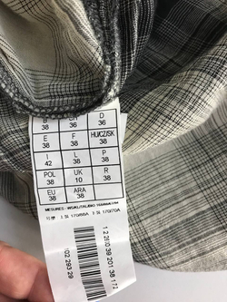 Блузка Promod в клетку, маркировка 38, визуально на 44 размер