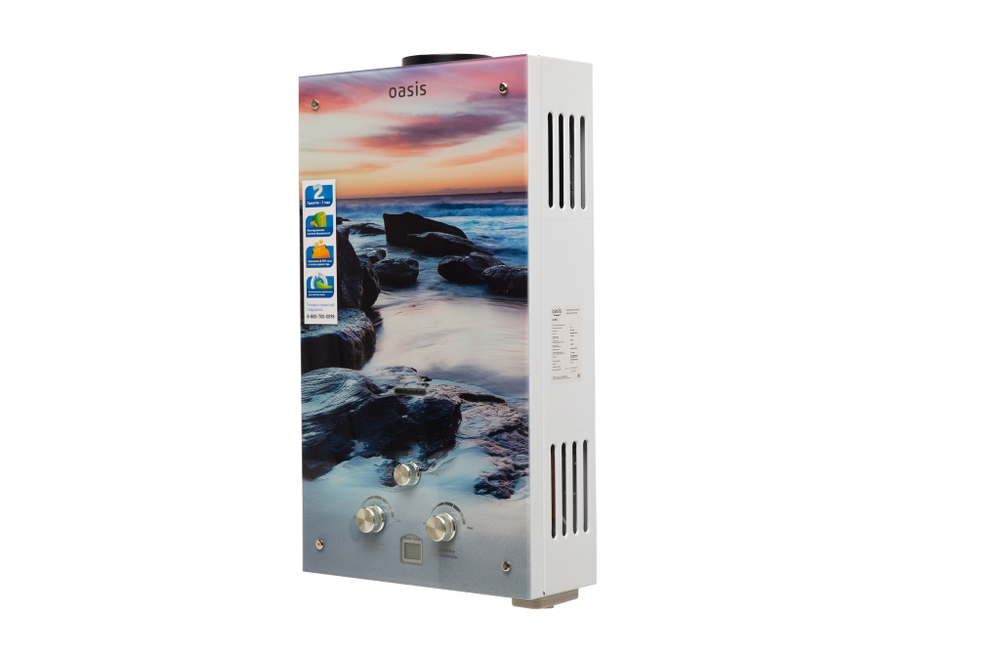Газовый проточный водонагреватель "Оазис" серия Glass 20 MG