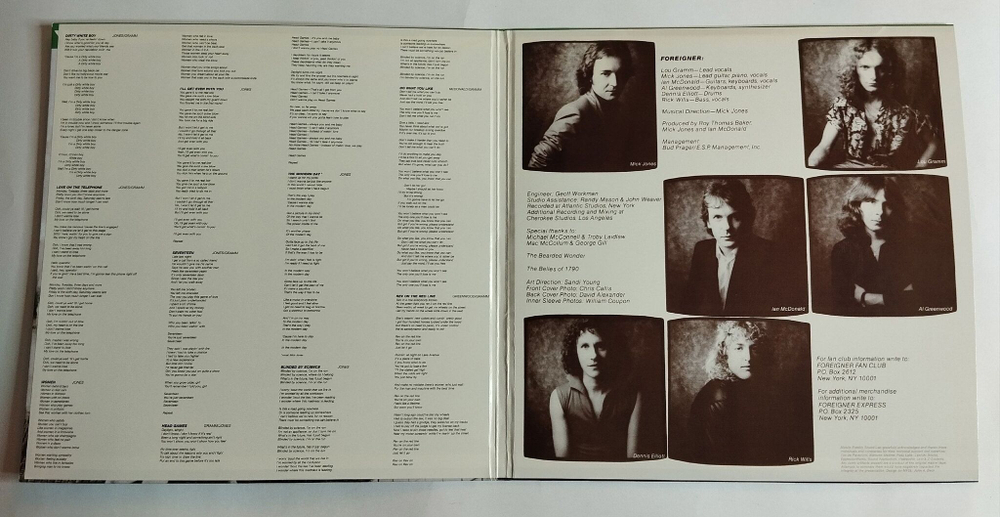 Винтажная виниловая пластинка LP Foreigner Head Games (USA 2013) (Original Master Recording)