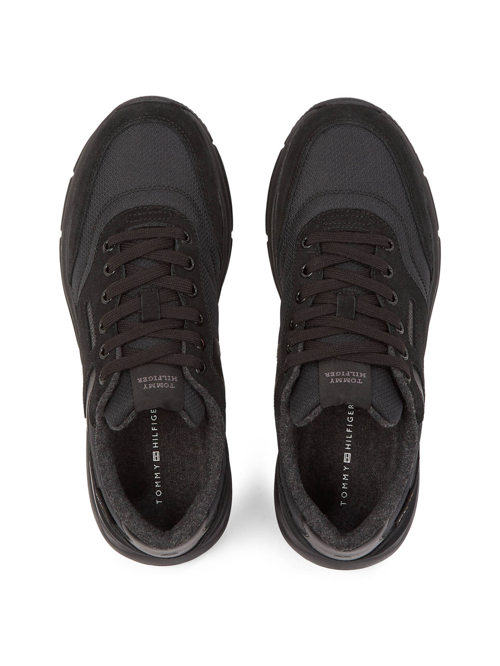 Кожаные кроссовки Tommy Hilfiger - черный(FM0FM05221)