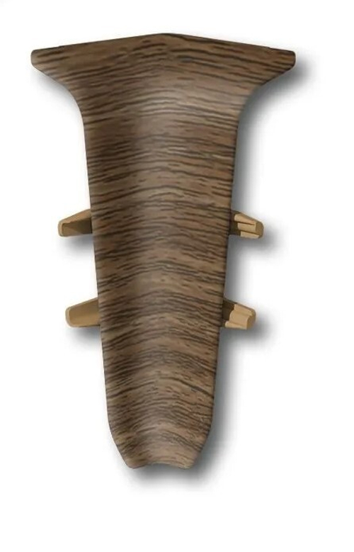 Угол внутренний для плинтуса 55мм "Деконика", 291 Орех