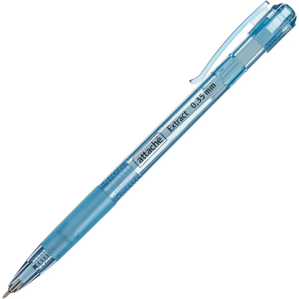 Ручка шариковая автомат. Attache Extract,с манж,0,35мм,синяя