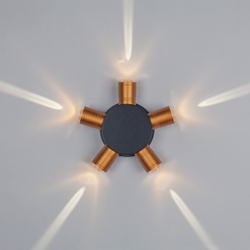 380653 Светильник DITO 5х1W LED 550LM G ЧЕРНЫЙ/ЗОЛОТО 4000K