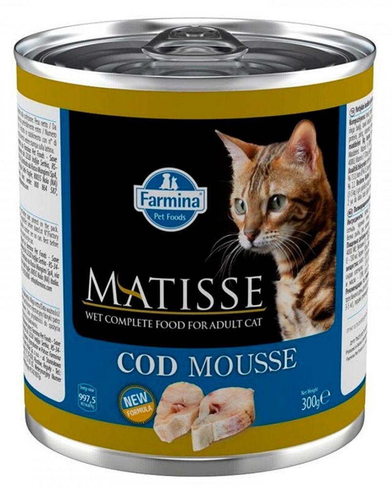 Матисс мусс для кошек с треской MATISSE CAT MOUSSE CODFISH