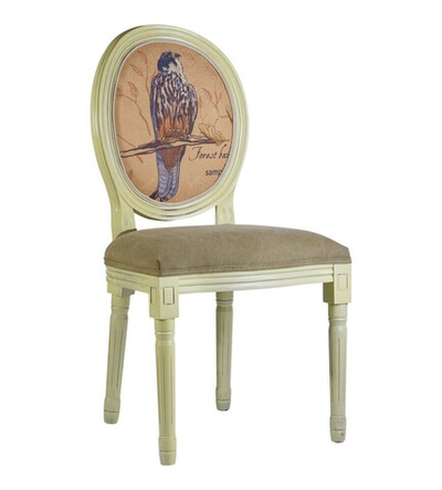 Стул "Сапсан" 48х46х96см, дерево/полиуретан/велюр/лён