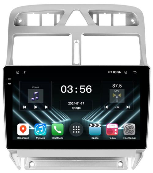 Магнитола для Peugeot 307 2001-2008 - FarCar S280 монитор 9.5" IPS на Android 13, CarPlay