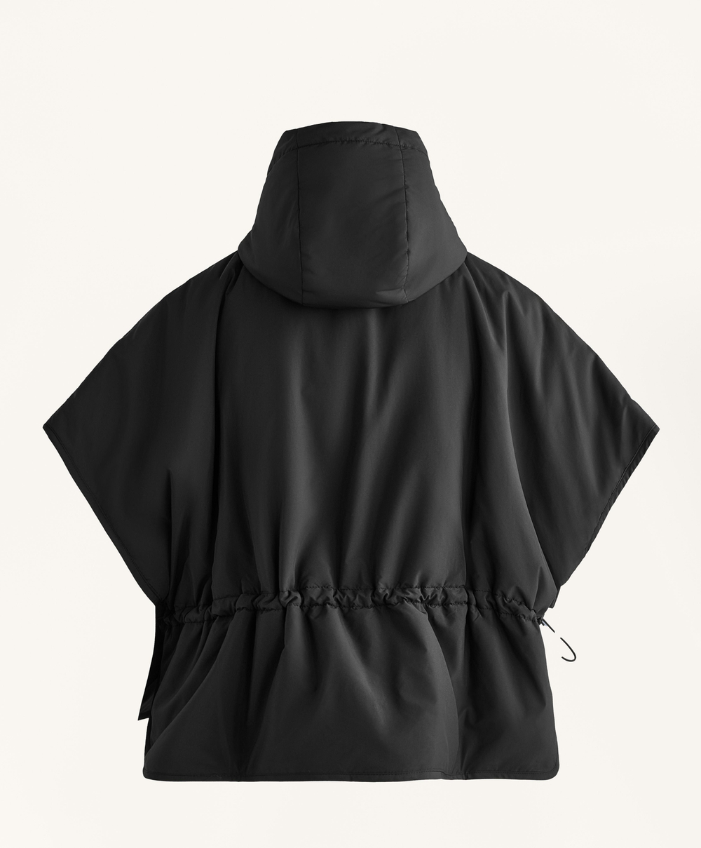 Oysho Утепленный жилет с капюшоном, черный