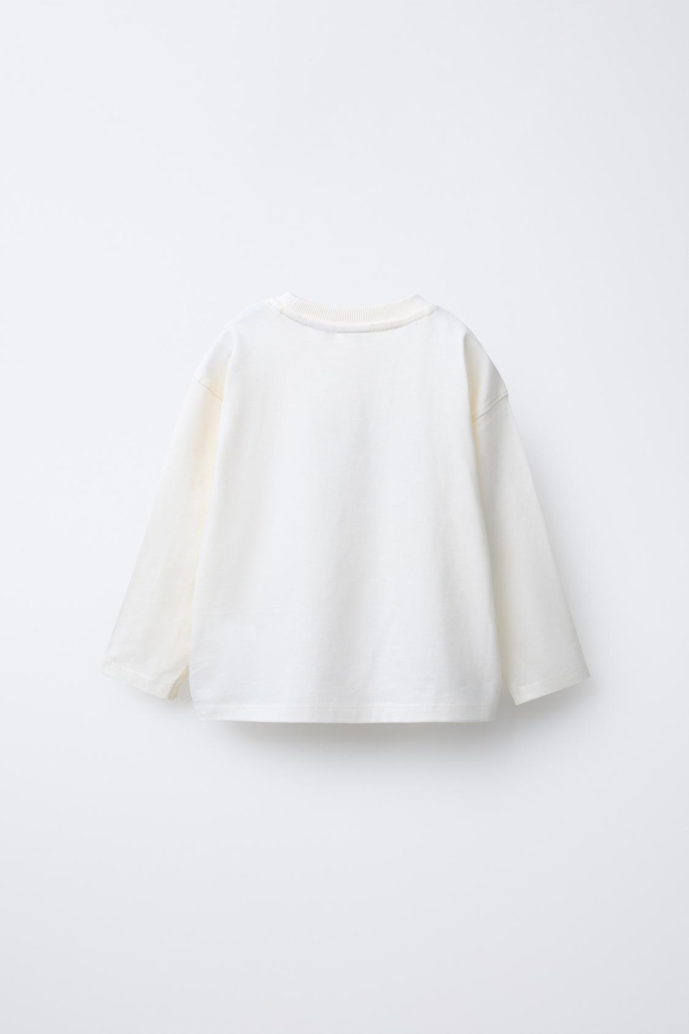 ZARA ФУТБОЛКА С ПРИНТОМ «ПИКСЕЛЬНЫЙ ТРАНСПОРТ», ЭКРЮ