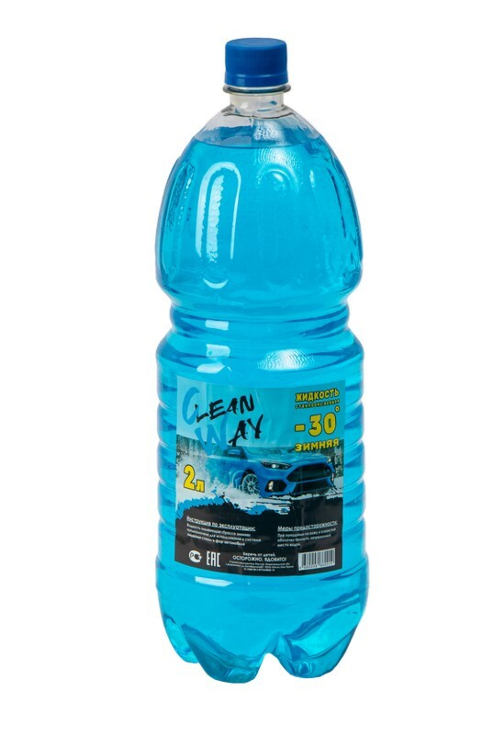 ЖИДКОСТЬ СТЕКЛООМЫВАЮЩАЯ Д/АВТО CLEAN WAY ЗИМА 2Л