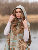 пончо женское