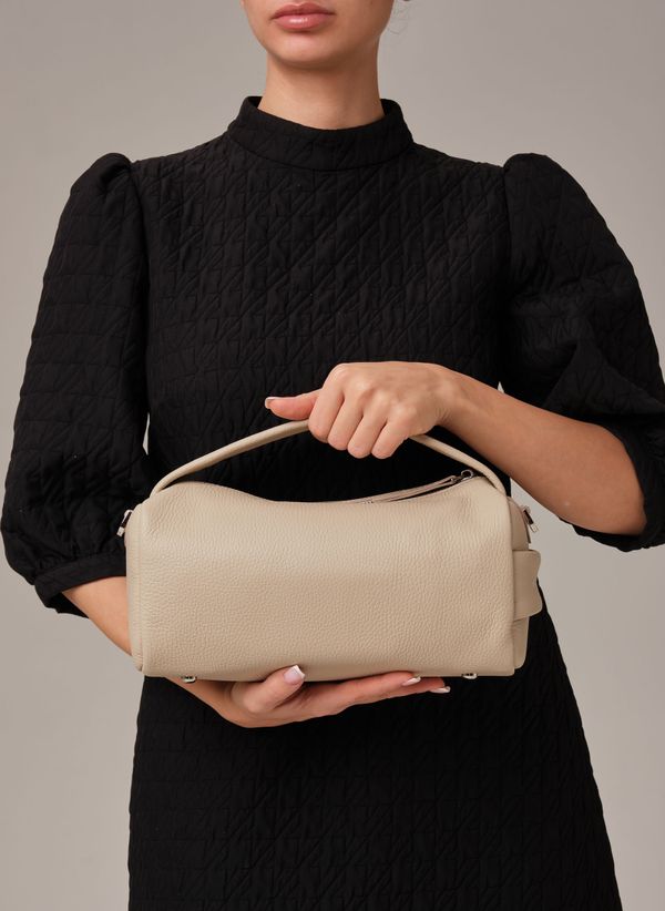 Кожаная сумка Solea DBR 31365 бежевая пудра