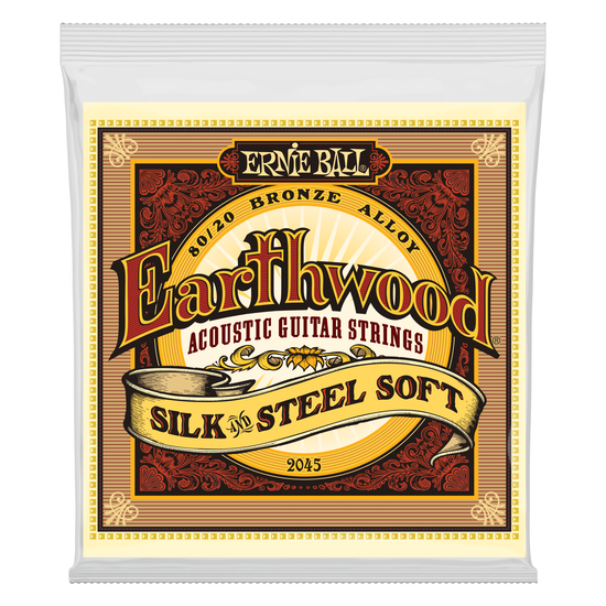 Струны для акустической гитары ERNIE BALL 2045 Earthwood Silk & Steel Soft 11-52