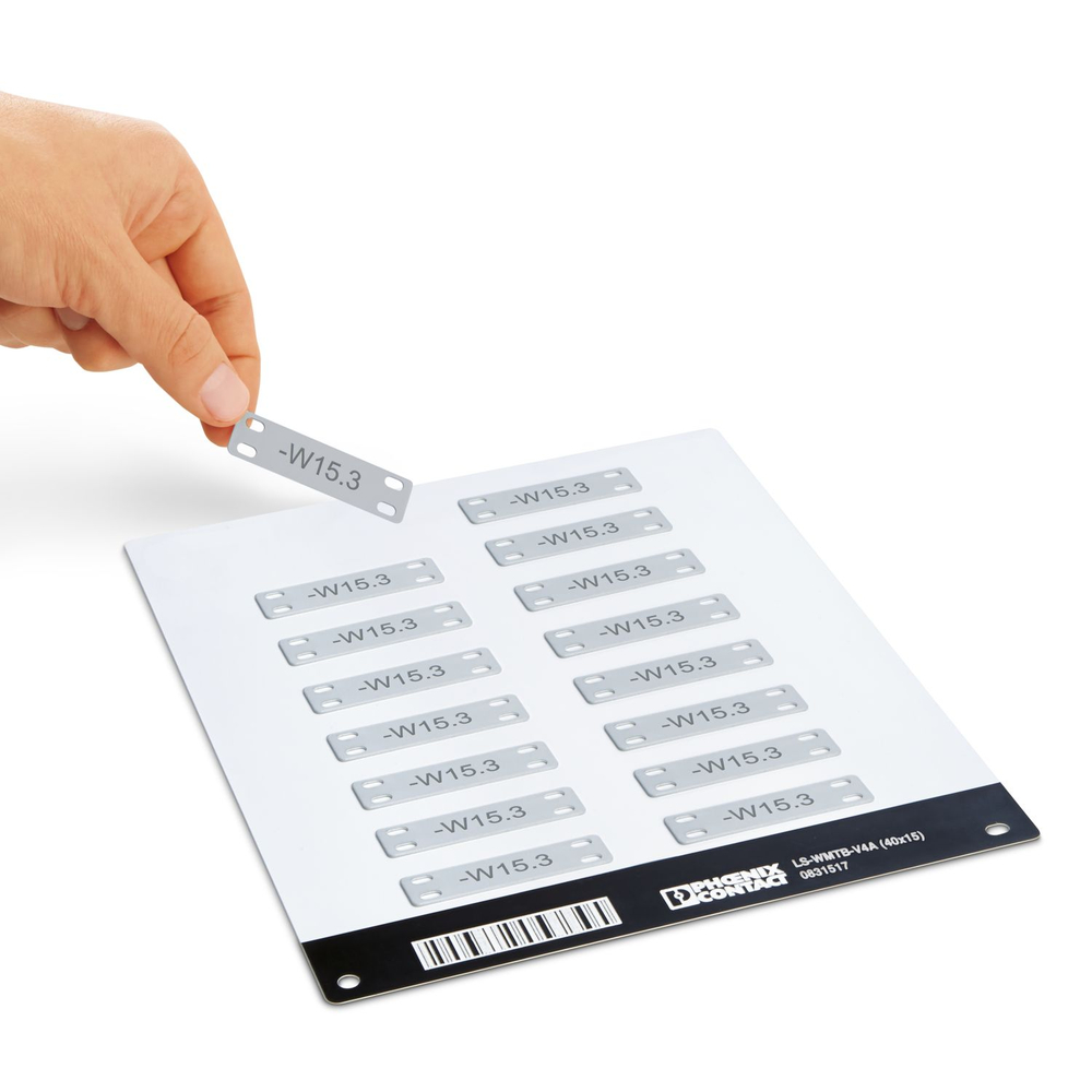 0831509 - LS-WMTB-AL (40X15) BK - Держатель маркировки кабеля