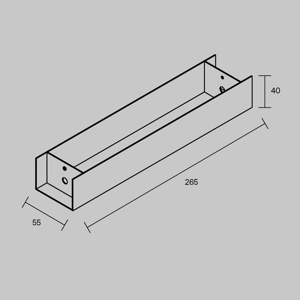 Основание для блока питания для подвесных шинопрводов Maytoni Arity TRA233-BB-B