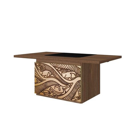 Стол руководителя с декоративным траверсом