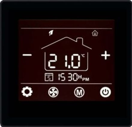 Встраиваемый в стену термостат Jaga JRT-100TW черный