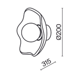 Настенный светильник (бра) Maytoni MOD207WL-01BS