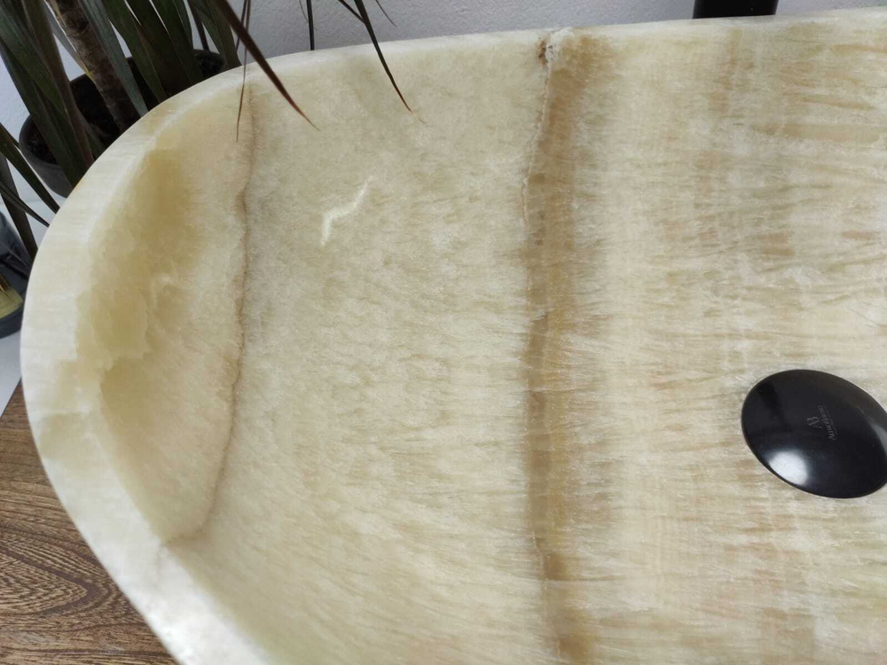 Раковина из оникса Oval Yellow OO-60947 55*38*19 00994