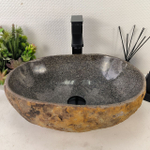 Каменная раковина из речного камня RS-05071 (44*33*16) 0861 из натурального камня