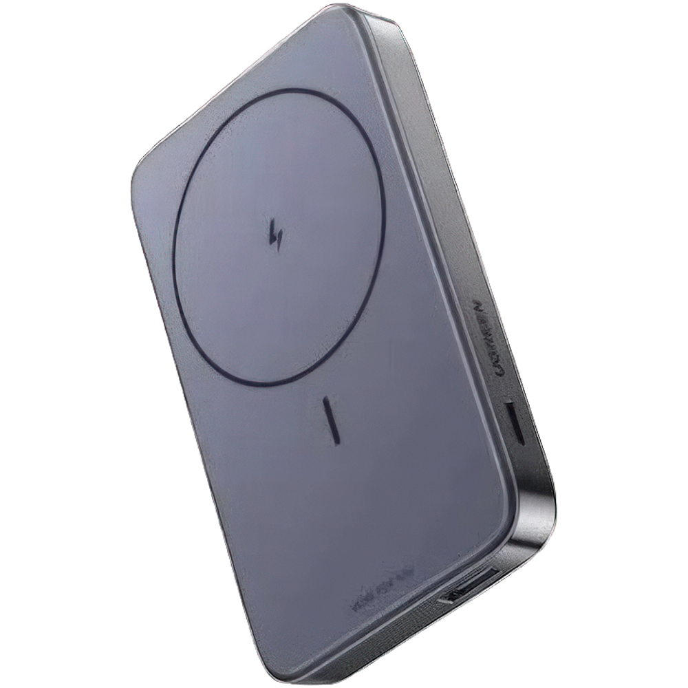 Внешний аккумулятор MagSafe с подставкой Ugreen (10000 мА·ч) (PB206) Беспроводная зарядка: Qi 7,5 Вт. Проводная зарядка: USB-C, USB-A. Есть LED-индикация, поддержка PD 3.0 и QC 3.0. Энергоёмкость — 37 Вт·ч. Максимальная выходная мощность — 22,5 Вт