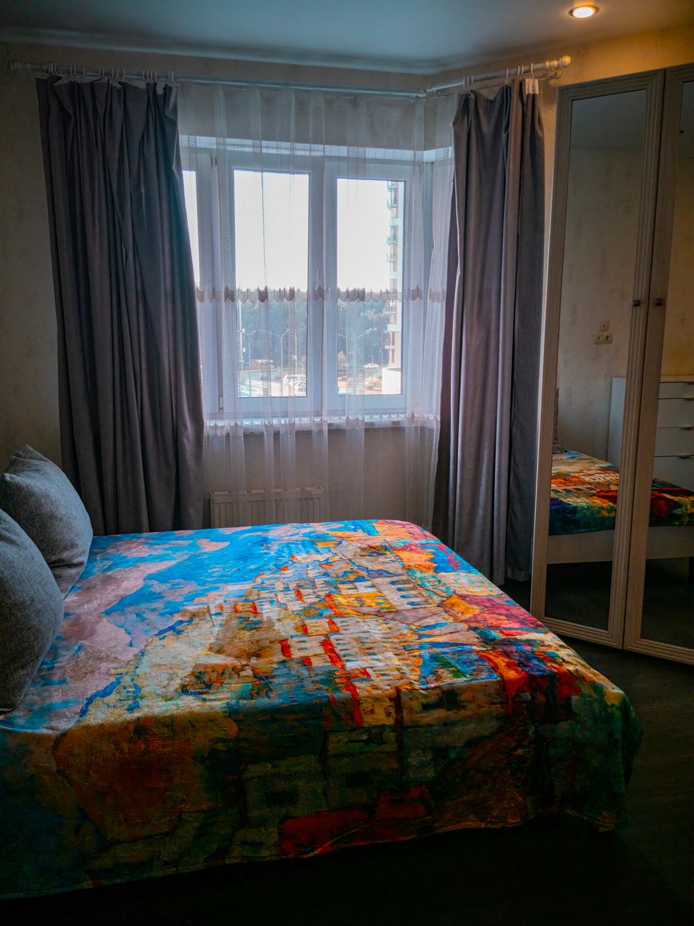 Покрывало «Амальфи», по мотивам живописи Константина Горбатова, картина «Амальфи»