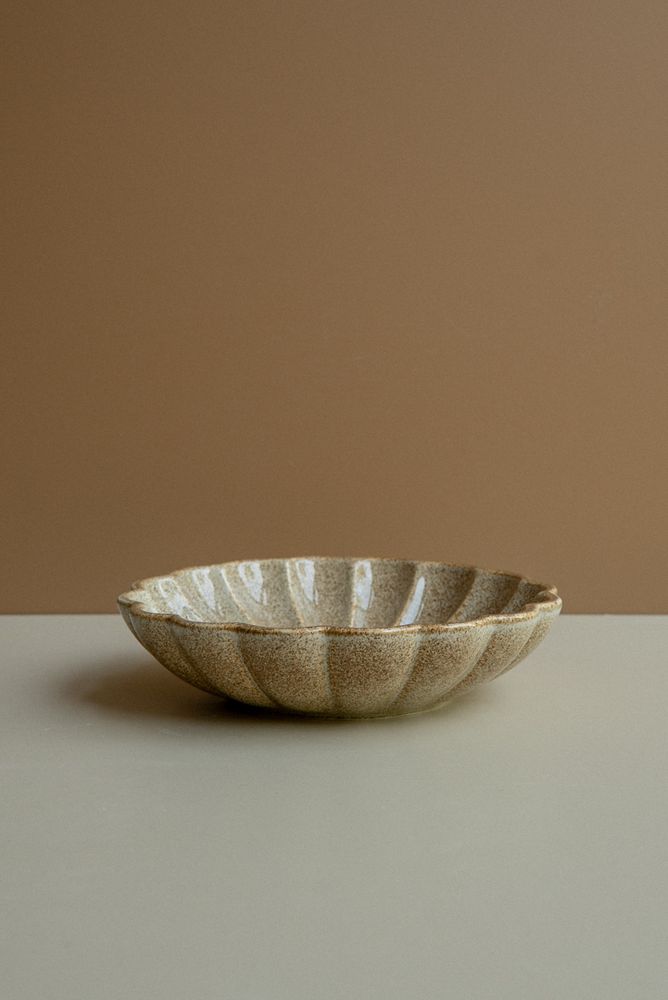 Тарелка комплимент, горчица / HEAT UP ceramics