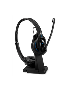 Гарнитура EPOS IMPACT MB Pro 2 UC ML, двусторонняя беспроводная гарнитура Bluetooth, подставка и Bluetooth USB-адаптер в комплекте (Sennheiser MB PRO 2 UC ML, 506046)