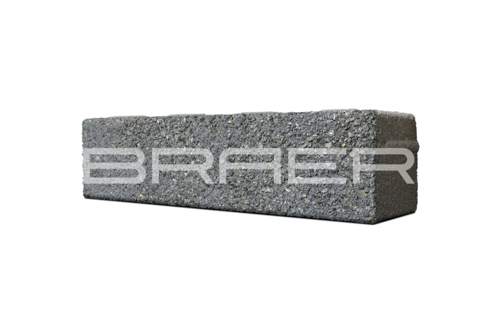 Тротуарная плитка Braer Ригель 2.0, Гранит на черном Select, 60 мм