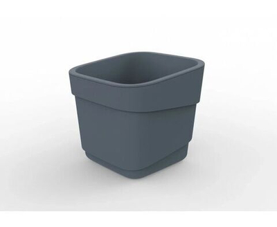 Горшок для цветов Кашпо для уличных и комнатных растений пластиковое Hills 2,2 л d155 h145,5 мм серый С97405