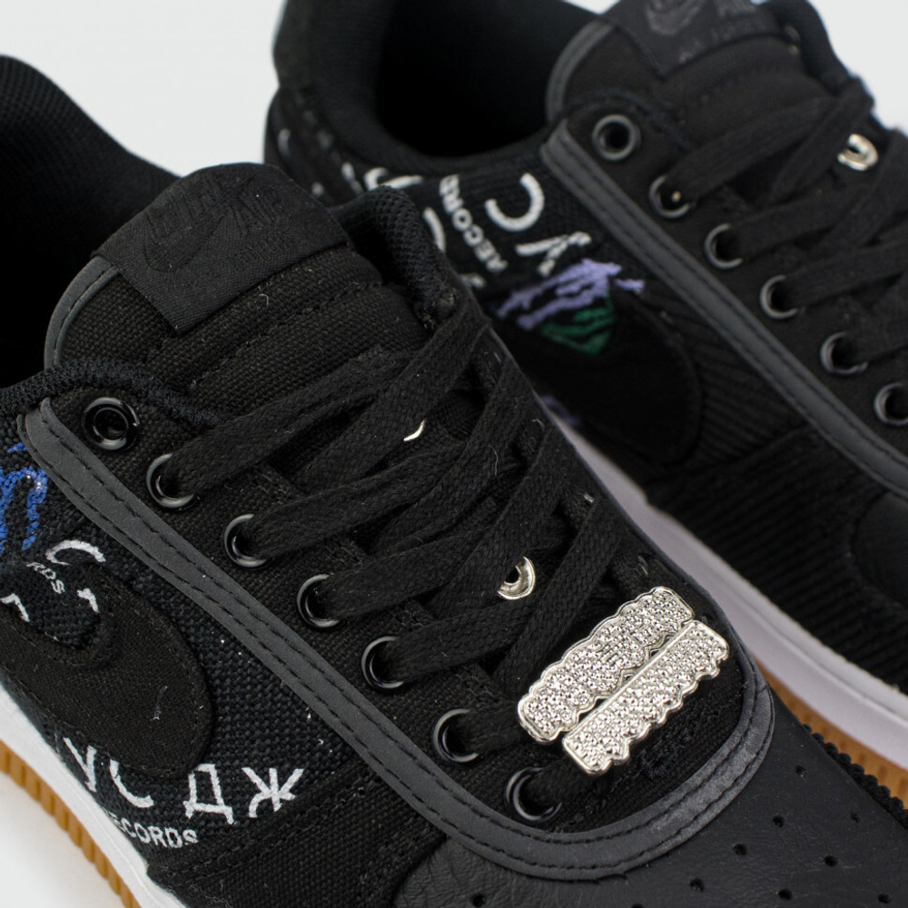 кроссовки Nike Air Force 1 Low x Travis Scott Cactus Jack Black White