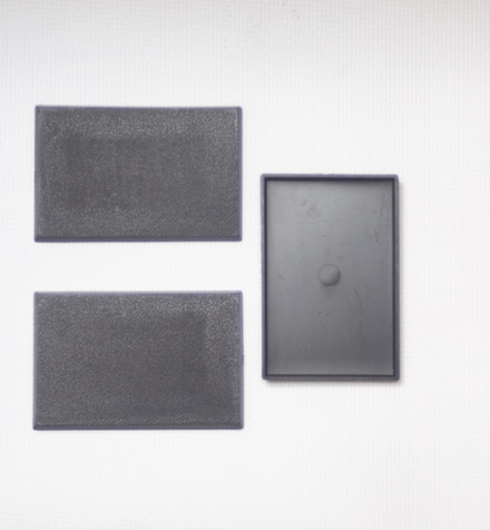 Прямоугольная ровная база 75x50 мм — 3 шт.