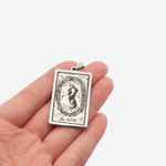 Подвеска-карта Таро "Мир" 40*24мм, сталь