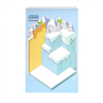 Румбокс, наклейки для творчества - антистресс блокнот, 240*185 мм, "Funny Capybara", 3D стикеры, 6 комнат, в комплекте пинцет, пакет с европодвесом