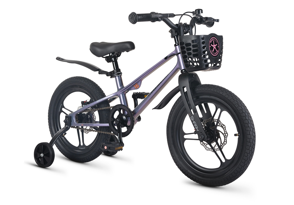 Велосипед 16" Maxiscoo SHARK PRO 16'' Хамелеон (2026)